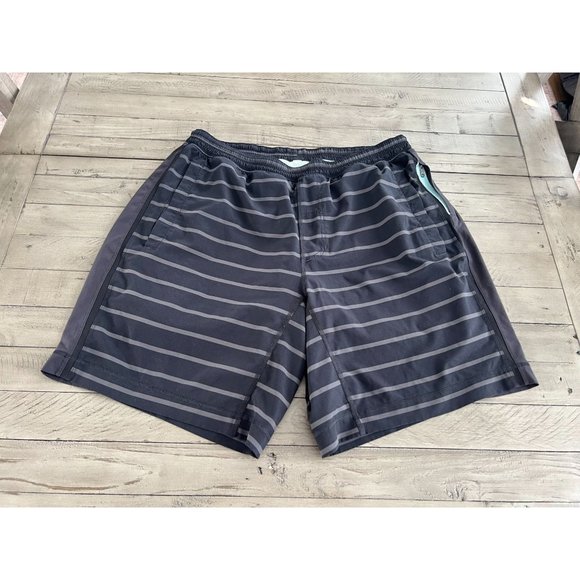 lululemon athletica Other - Lululemon Men's Pace Breaker Short 9" Black Grey Stripe - Size XXL